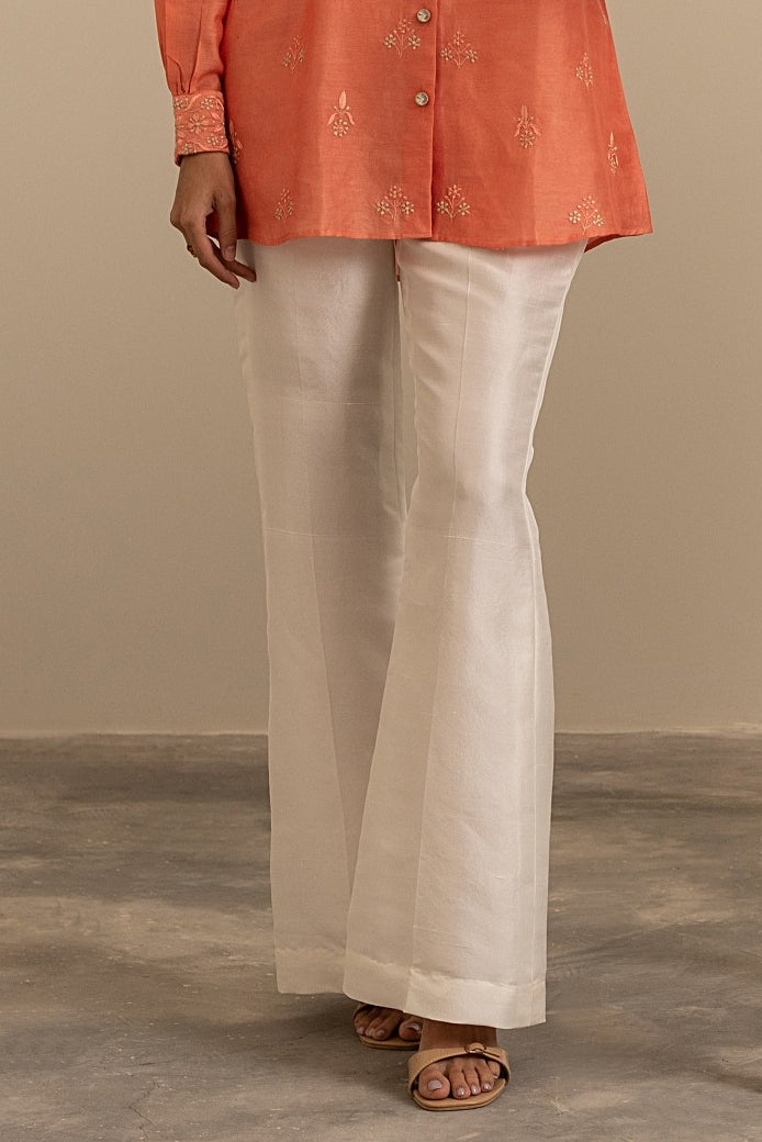 Buy Grey Raw Silk Plain Melange Straight Pants For Men by Mitesh Lodha  Online at Aza Fashions.